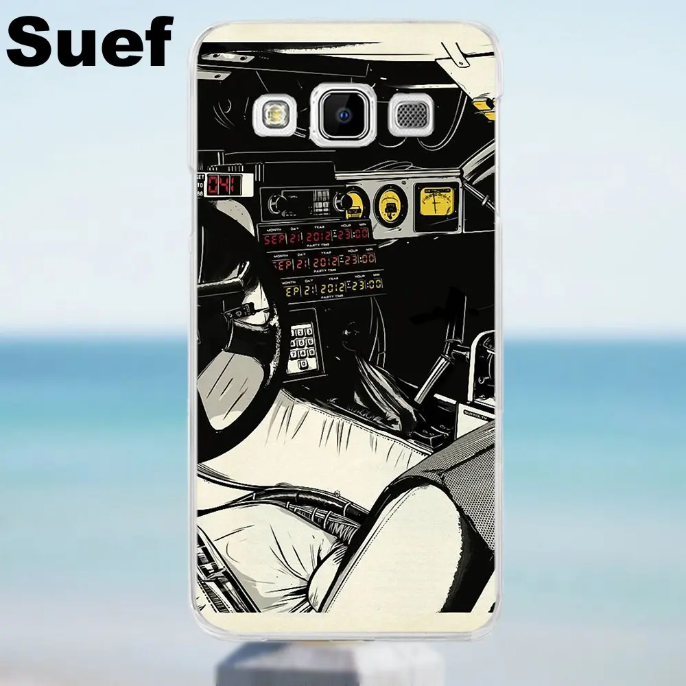 Delorean Time Machine Для Galaxy Alpha Core Prime Note 2 3 4 5 S3 S4 S5 S6 S7 S8 mini edge Plus Мягкий чехол для телефона