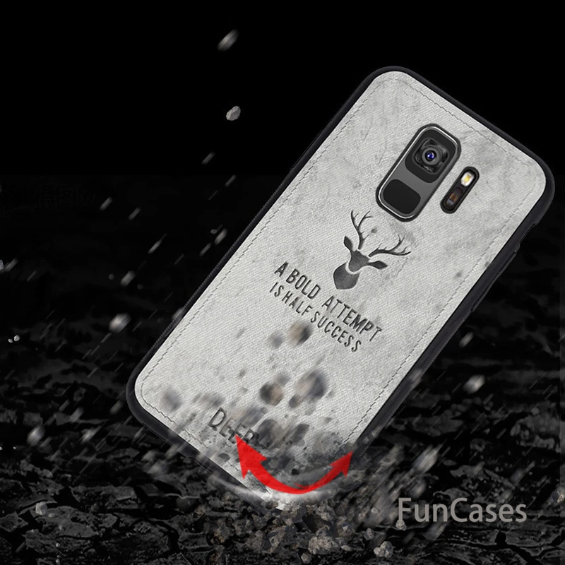 Тканевый чехол для samsung Galaxy J6 плюс классические ткани Матовый Мягкий Твердый