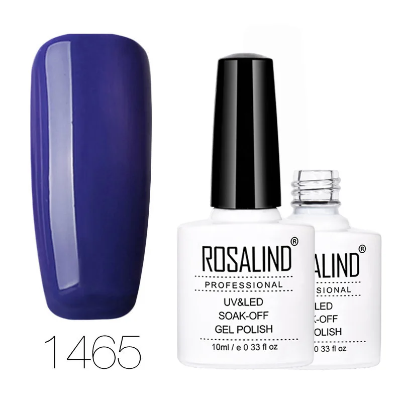 ROSALIND гель 1S 10 мл 1323-1465 классический цветной Гель-лак для ногтей Need Top Base гель-лаки для наращивания ногтей - Цвет: 1465