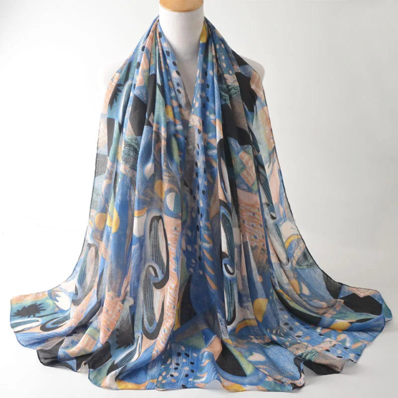 Шарфы 2017 шарф из хлопка и вискозы мусульманский хиджаб шали шарфы накидка на