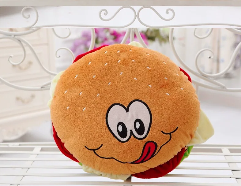 36 см мягкие плюшевые подушки гамбургер детские игрушки куклы Burger King Подушки