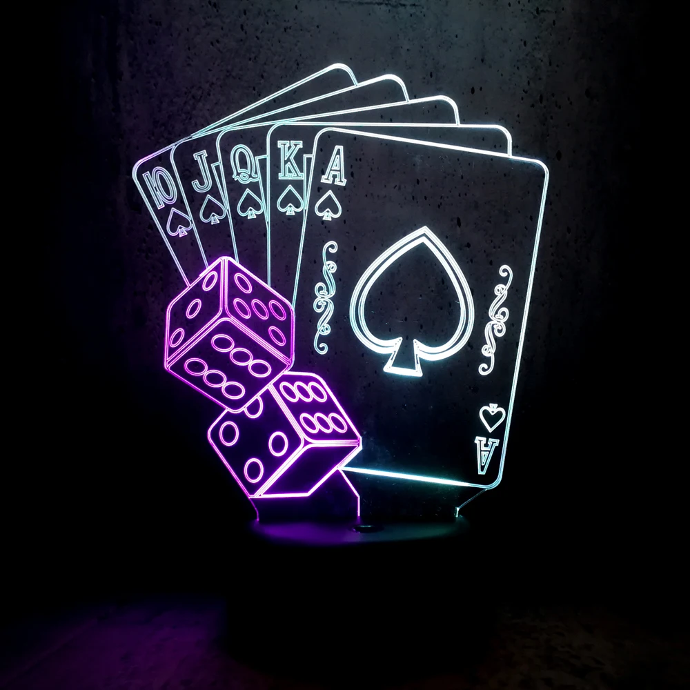 Креативный разноцветный ночник 3D светодиодный USB-светильник волшебный стол