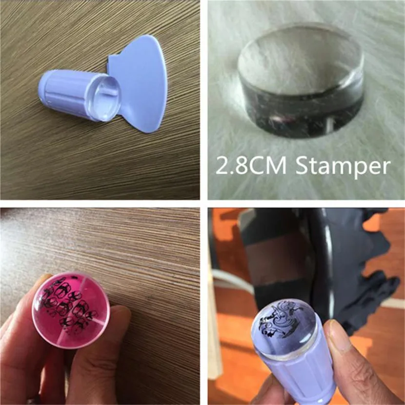 Ногтей штамп скребок трафареты для дизайна ногтей принадлежности нанесения