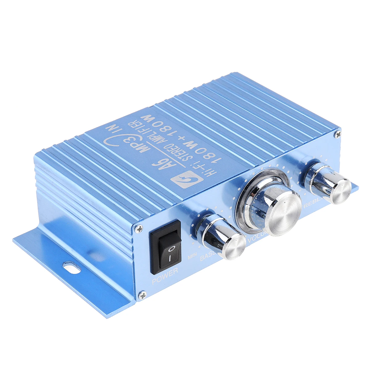 Автомобильный усилитель A6 DC12V 2,0 двухканальный MP3 Hi-Fi стерео усилитель 180 Вт 3,5 мм AUX Jack для автомобиля PC Динамик CD сабвуфер для мотоцикла