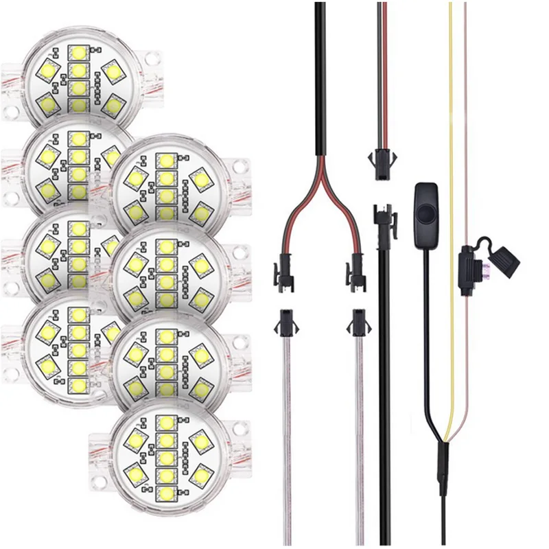 Homeyard 8 шт. водонепроницаемый точечный светодиодный светильник походный тент с