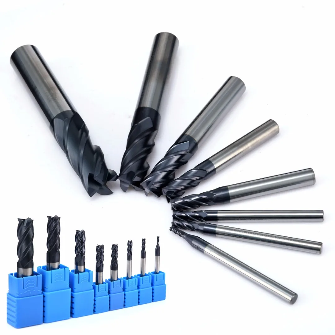 

Mayitr 8Pcs Milling Cutter 4 Flutes End Mill Carbide End Mill Set Tungsten Steel Milling Cutter Tool CNC 2-12mm Power Tools