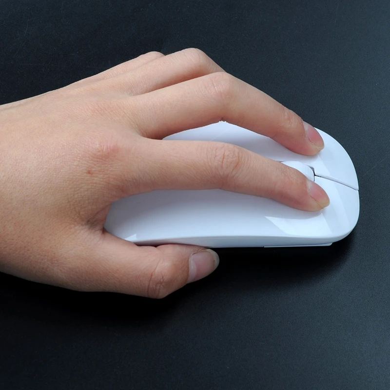 Ультратонкая Беспроводная оптическая мышь 2 4 ГГц для ноутбука ПК 10 м USB бытовая