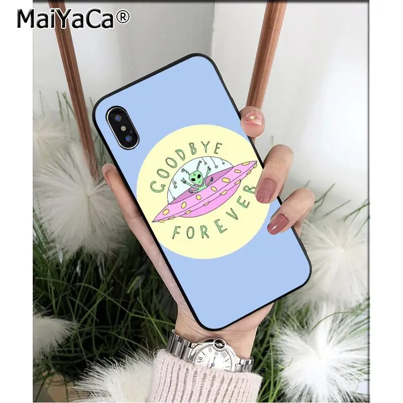 MaiYaCa Alien Believe UFO ET высококачественный чехол для телефона iPhone X XS MAX 6 6S 7 7plus 8 8Plus 5 5S XR