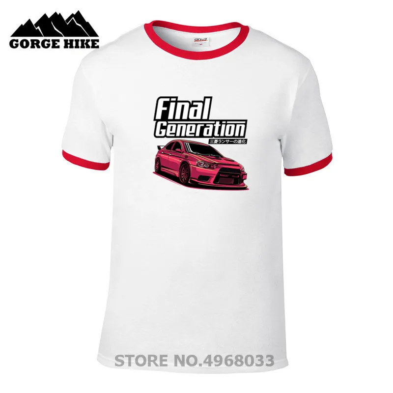 Потрясающая уличная Мужская футболка с коротким рукавом EVO X JDM Car Final Generation AE 86