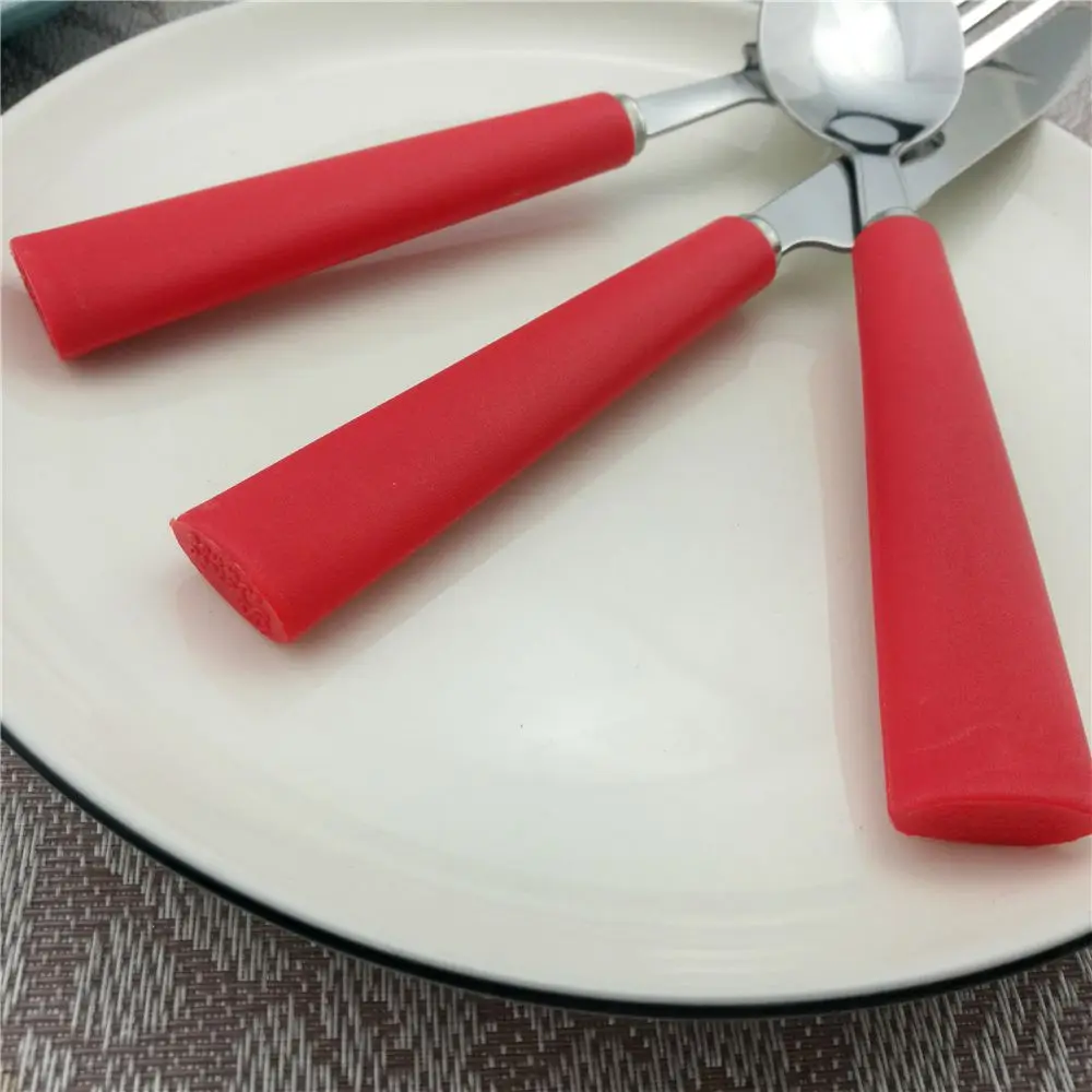 Западный утварь столовые приборы продвижение квадратный матовая ручка столовая