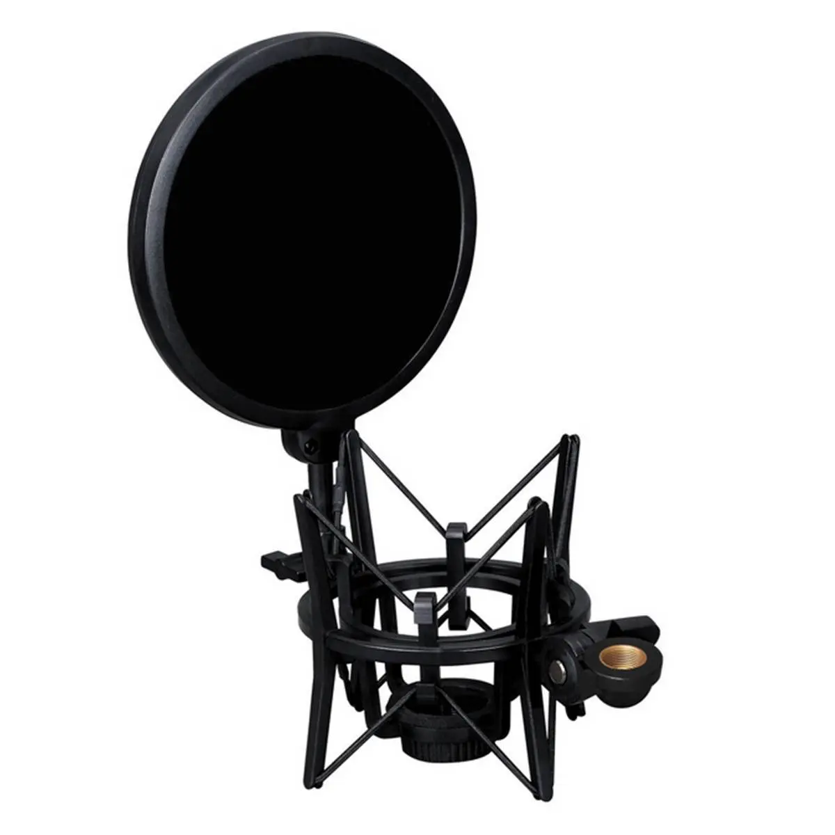 Professional microphone holder with integrated Mic pop shield filter | Microphones