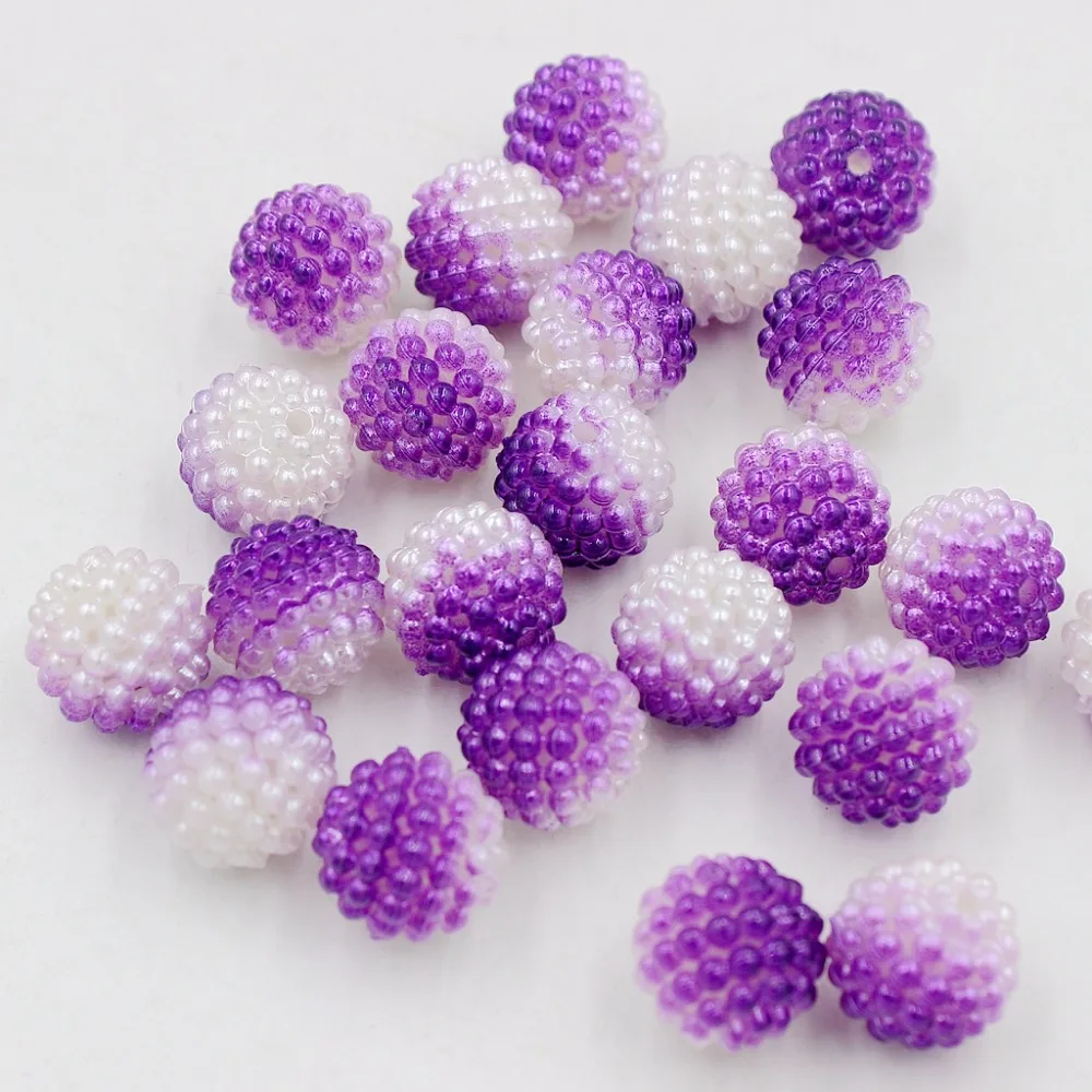 New 12mm 20Pcs/Lot Rainbow Color Bayberry Ball Imitation Pearl Beads Round Fit Jewelry Making | Украшения и аксессуары