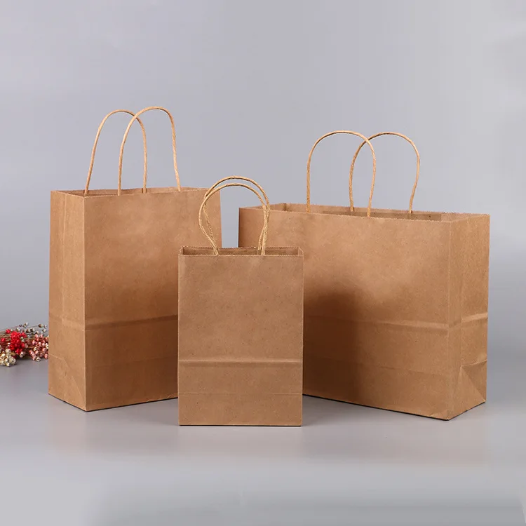 10 шт 21x15x8 см многоцветная бумажная сумка с ручками DIY многофункциональная праздничная подарочная сумка свадебный подарок крафт-бумажные пакеты - Цвет: original
