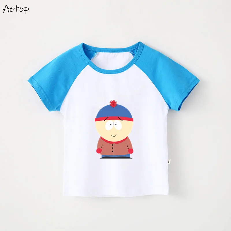 Забавные детские футболки для мальчиков футболка Stan Marsh детский топ с короткими