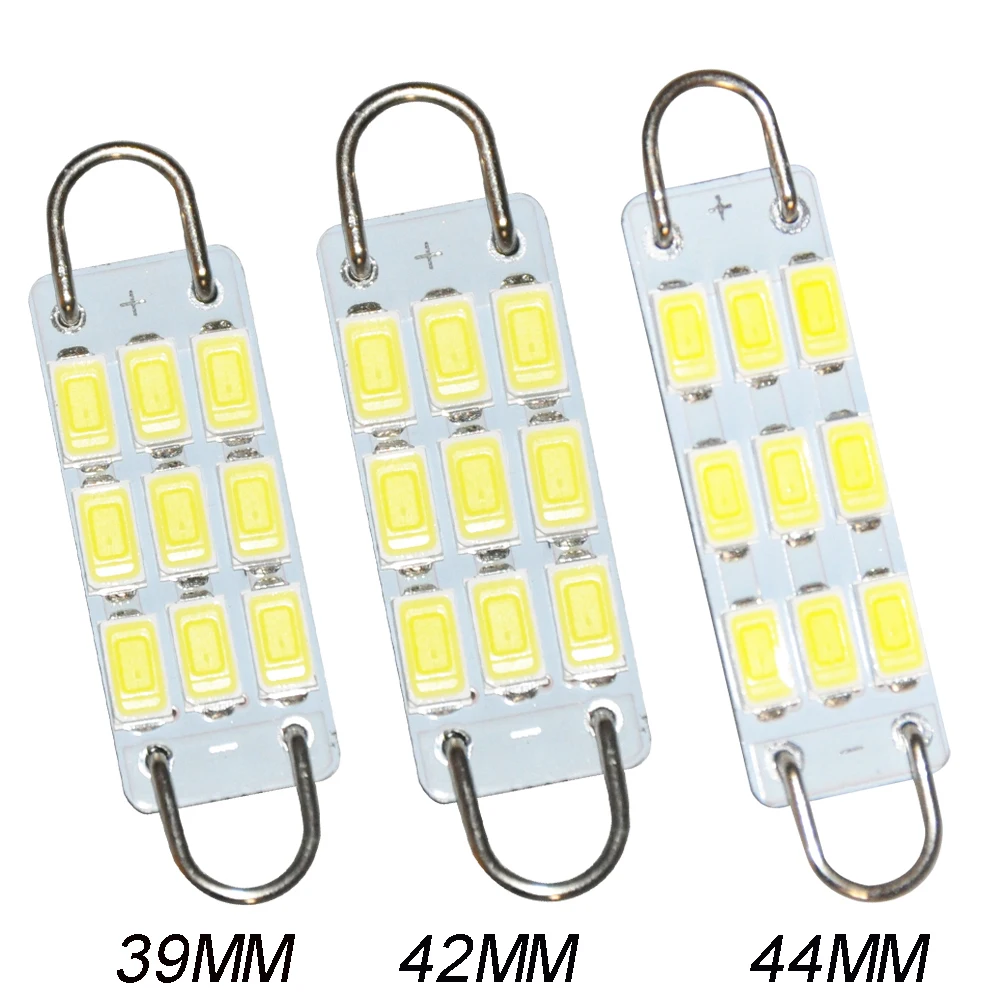 10 шт. гирлянда купол 39 мм 42 44 9SMD 5630 белый жесткий светодиодный светильник с картой