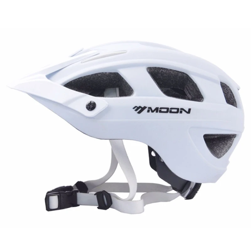 White MOON велосипедный шлем ультралегкий велосипедный шлем Casco Ciclismo интегрально-Формованный велосипедный шлем дорожный горный MTB шлем 55-61 см - Цвет: White