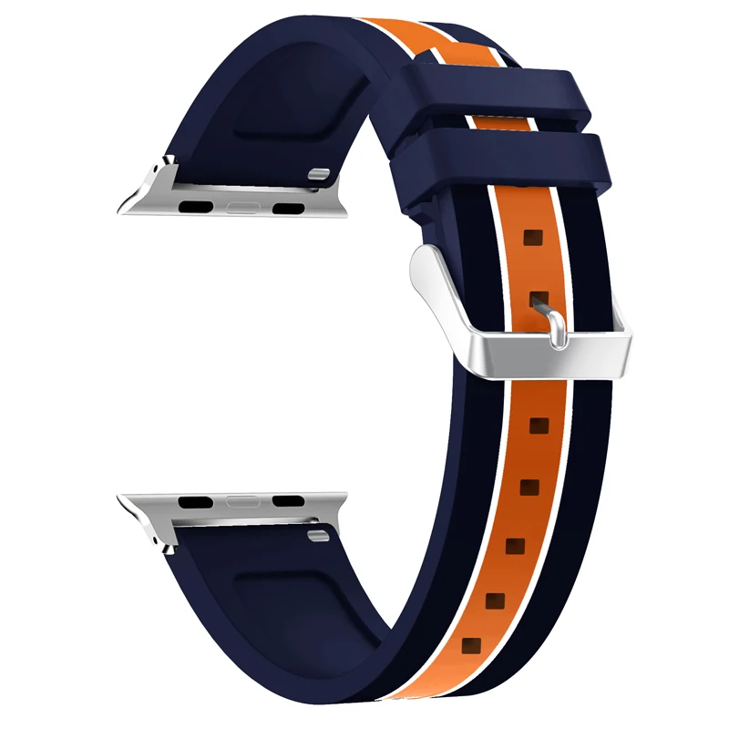Мягкий силиконовый спортивный ремешок для Apple Watch band 44 мм apple watch 4 40 браслет iWatch 3 2 1