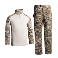 male outdoor multicam military uniform long sleeve shirt cargo pants camouflage suit men army short combat clothe set