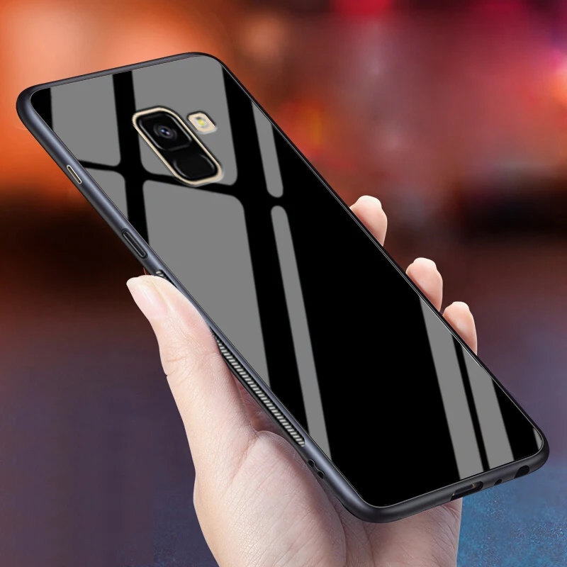 Tempered Glass 6.0For Samsung Galaxy A8 Plus Case For 2018 A730 A730F Cell Phone Back Cover |