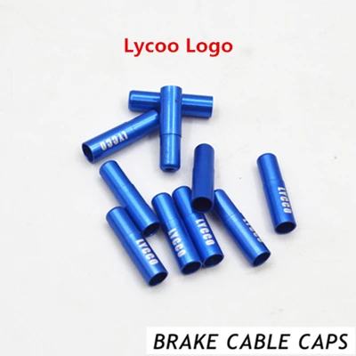 A 10pcs BRAKE Blue 10 шт. алюминий сплав Велоспорт велосипед тормозной кабель советы велосипедный переключатель Перестановка/тормозной кабель наконечники CoreInner провода наконечники - Цвет: A 10pcs BRAKE Blue