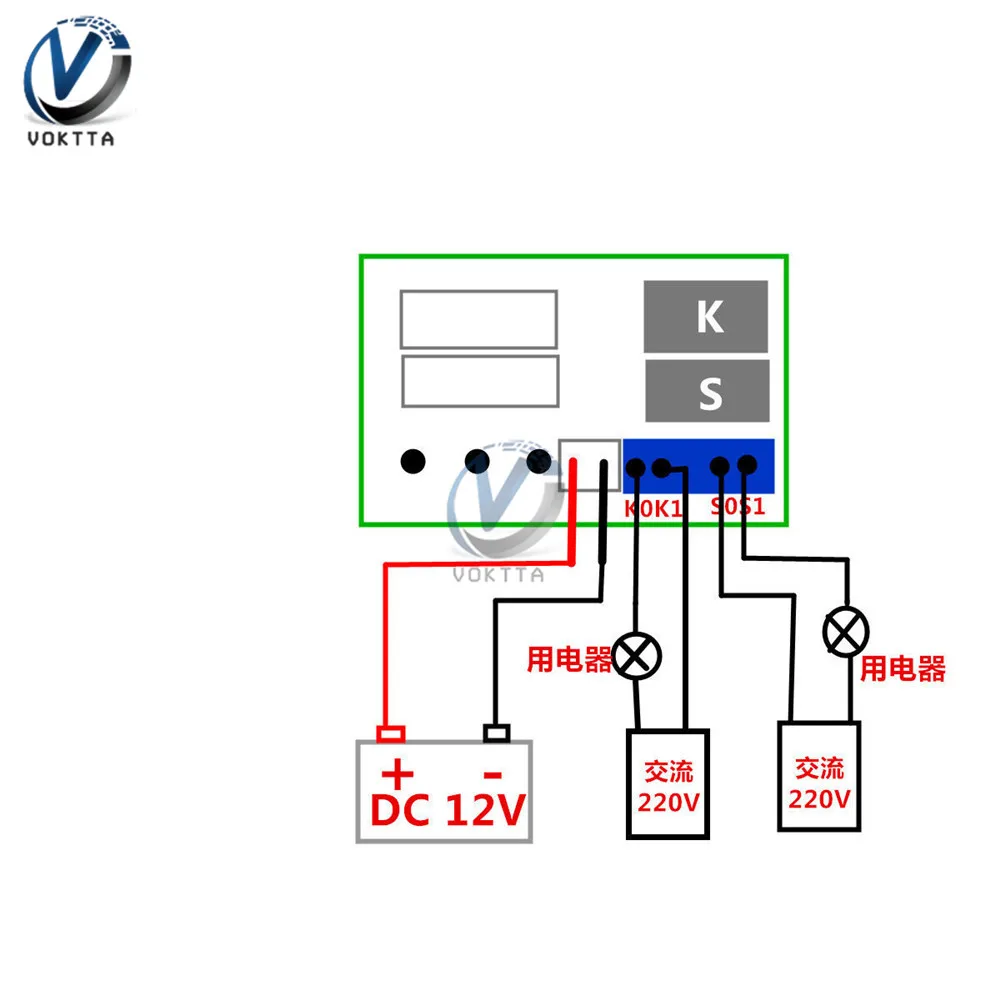 Термостат с двойсветодиодный светодиодным цифровым дисплеем 12 В постоянного