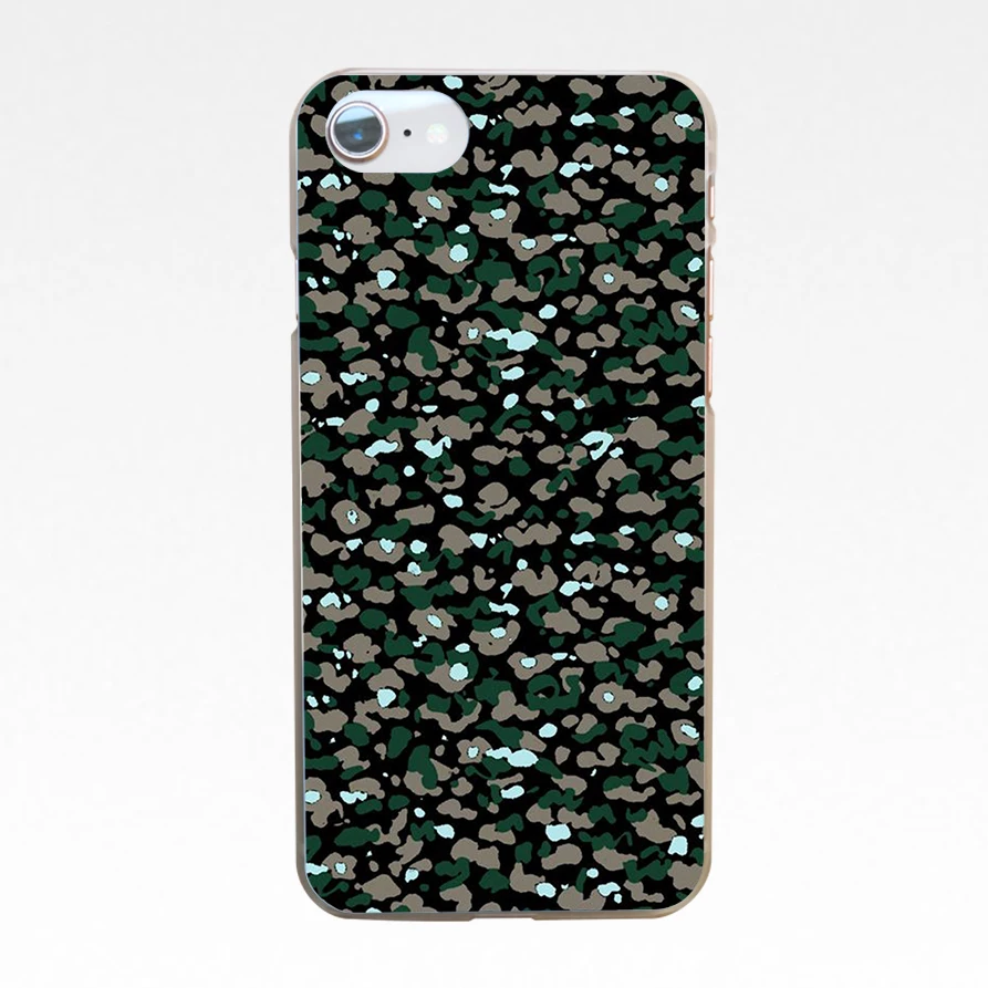 Камуфляжный военный армейский жесткий прозрачный чехол для Iphone 4 4s 5 5s Se 6 6s 8 Plus 7