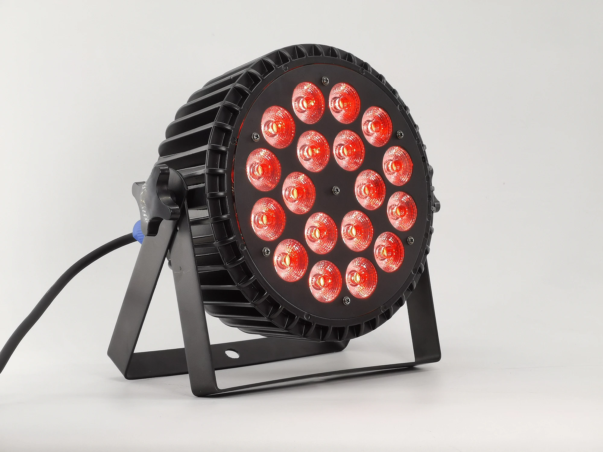 Алюминий Par 18X12 Вт Led par свет RGBW 4в1 в/из авиационный штекер Led плоский par 18x12 Вт dj цветные лампы