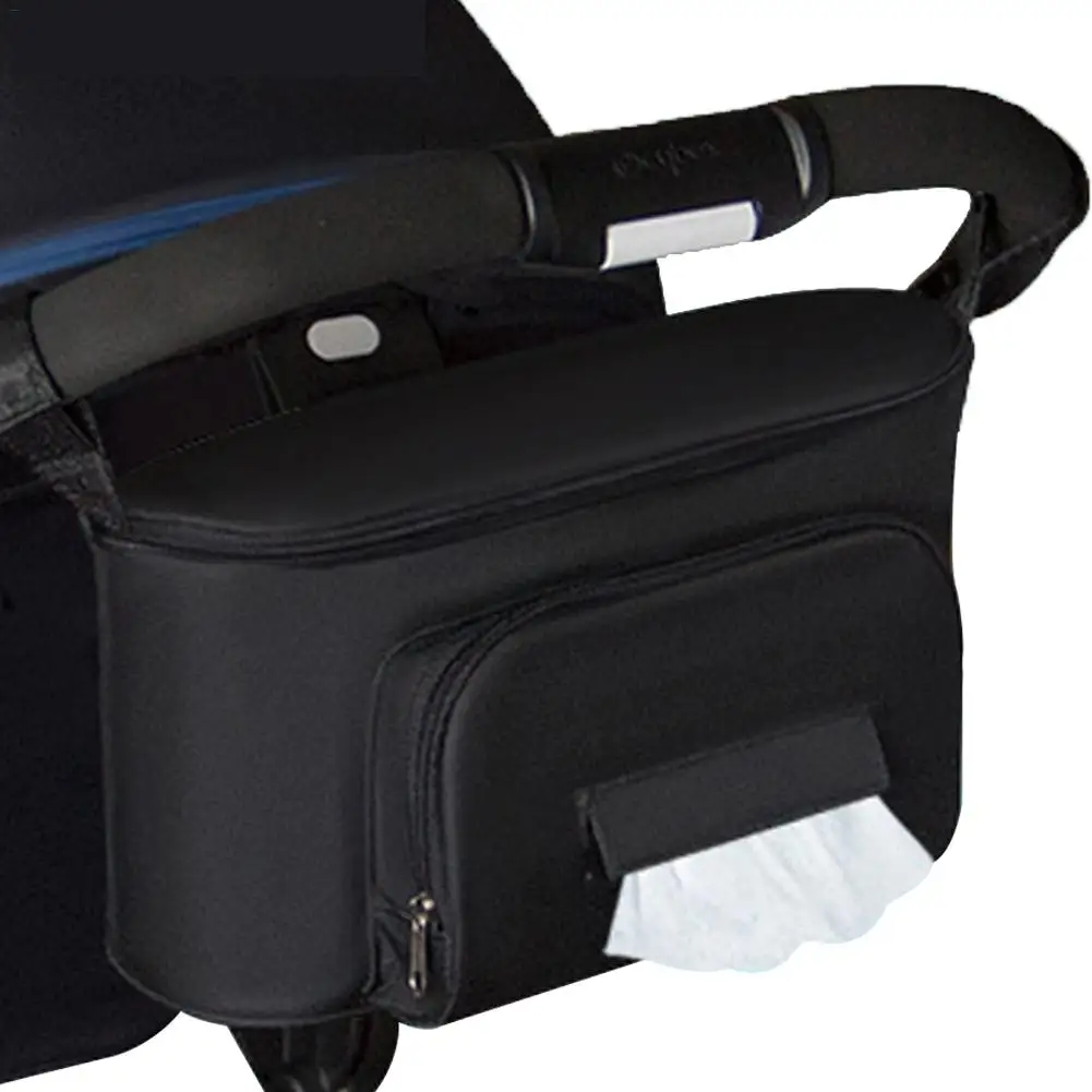 

Сумка-Органайзер для детской коляски, однотонные сумки, коляска для мам, тележка для коляски, корзина с крючком, рюкзак, аксессуары для коляс...