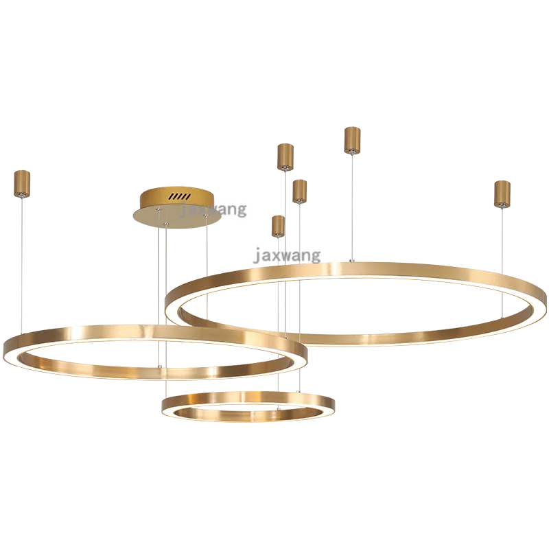 Postmodern Luxury pendant lights Brief 2019 New Nordic Style Art hanglamp Creative ring Living Room lustre lamp lighting |
