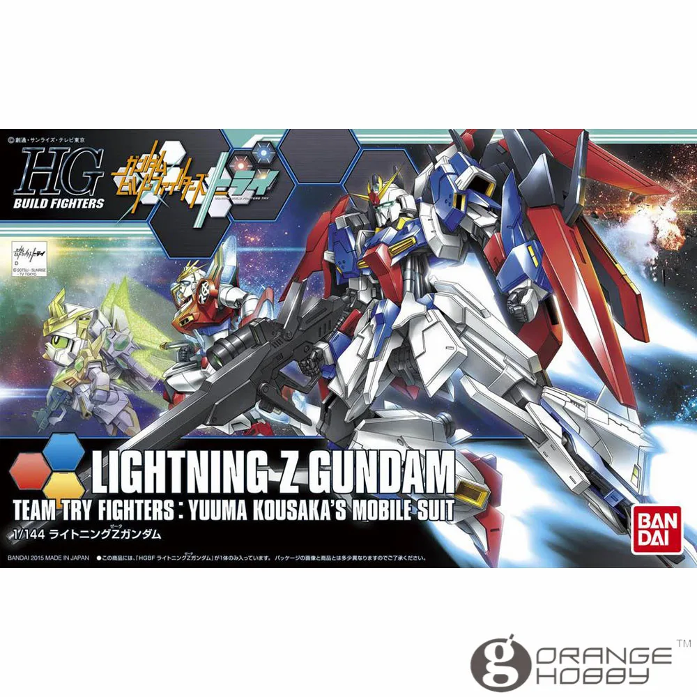 OHS Bandai HG строительные бойцы 040 1/144 Lightning Z Gundam мобильный комплект сборки модельных