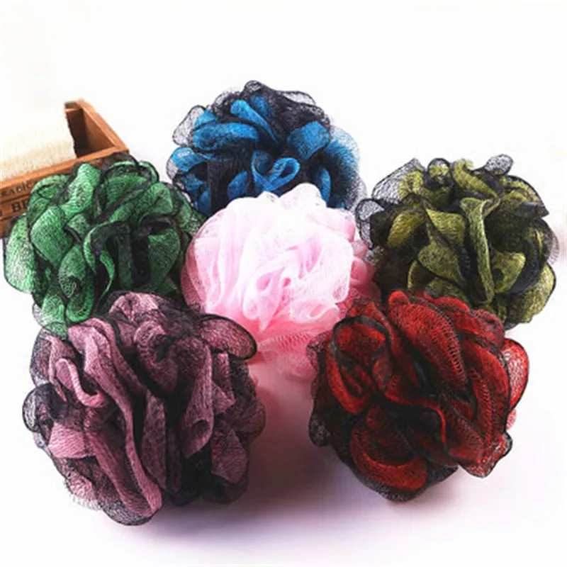 Mrosaa ванна мяч губчатая сетка отшелушивающий Душ пуф мягкие полотенца очиститель