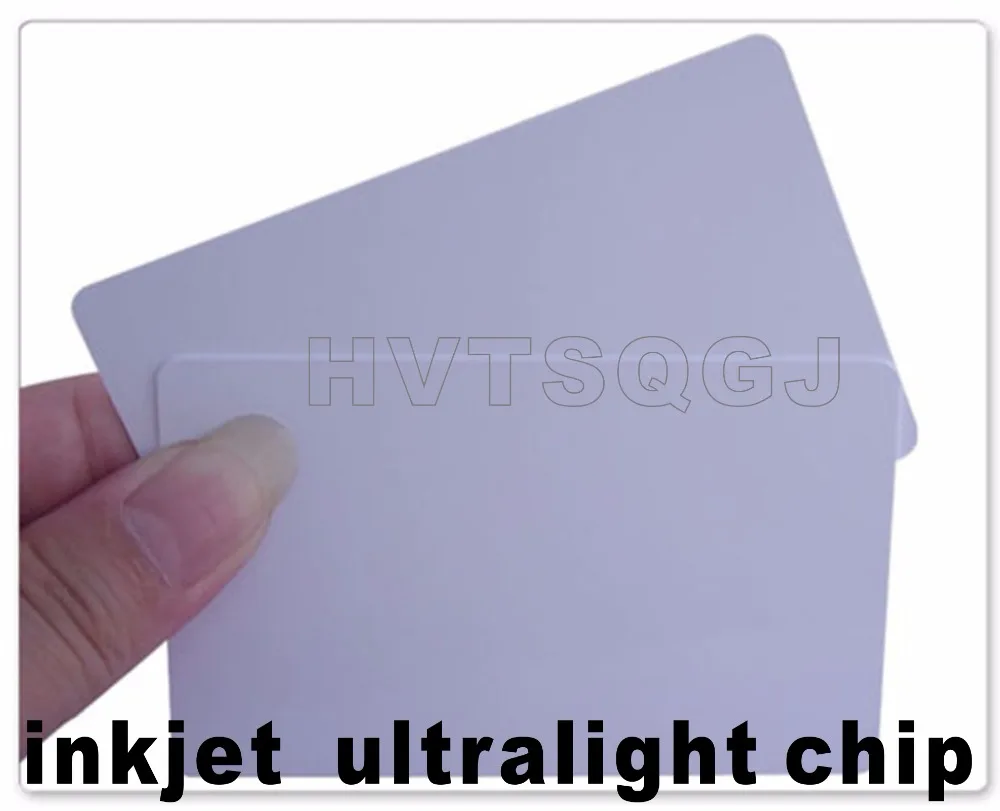 

50pcs Free shipping Ultralight Rfid NFC Blank Inkjet Printable Card For Epson and Canon Printer