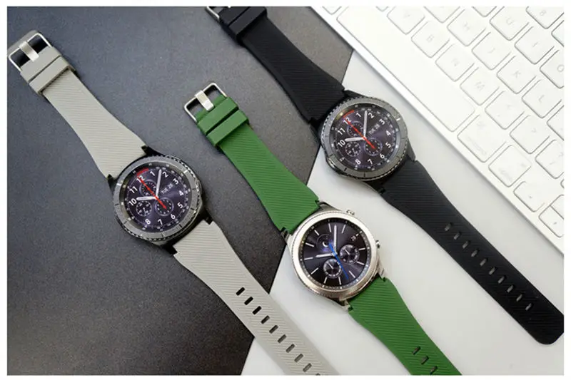 Ремешок URVOI для Samsung Gear S3 R760 R770 цветной активный Силиконовый браслет с застежкой