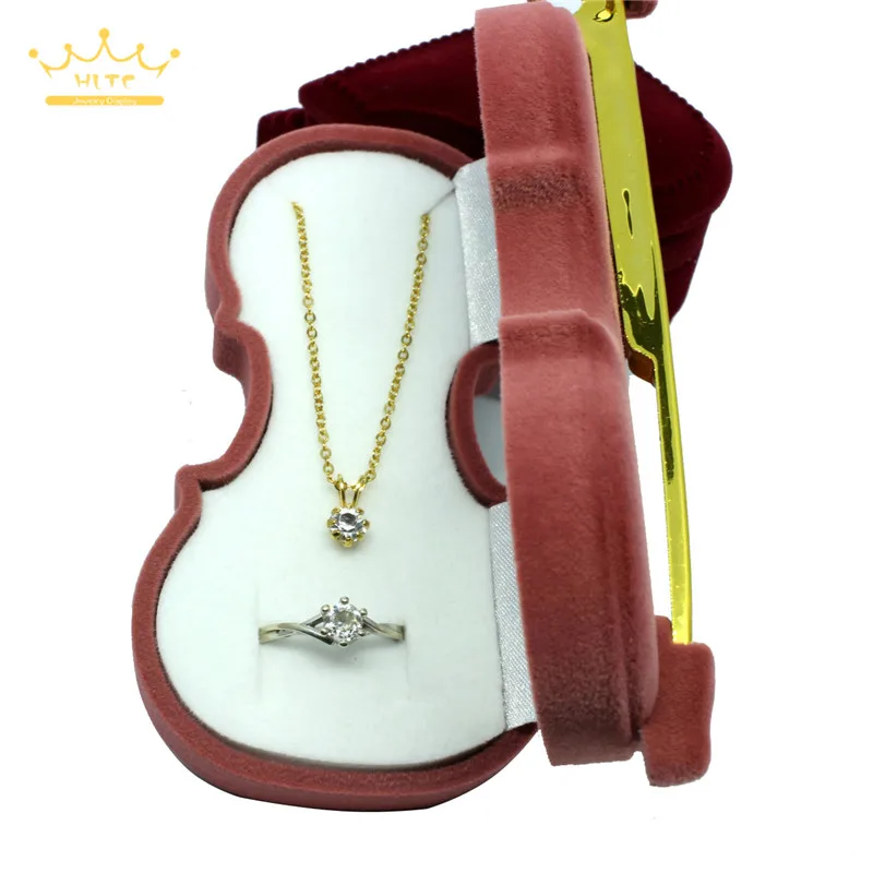 1 шт. креативная коробка для скрипки кольца принцесс бархатная хранения ожерелья