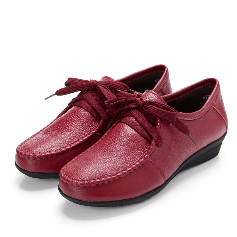 

CEYANEAO2019 Plus size(34-42) women genuine leather flat shoes woman Loafers fashion female casual single shoes women flatsE1706