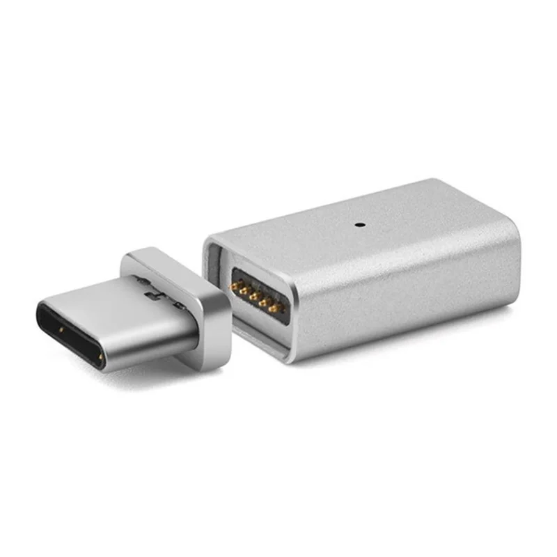Магнитный переходник с разъемом Micro USB Мама на Type C/Lightning /Micro папа металлический