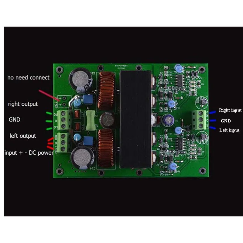 Новый 400 Вт + Собранный Hi Fi стерео IRS2092 IRF4019 класса D усилитель мощности|power amplifier