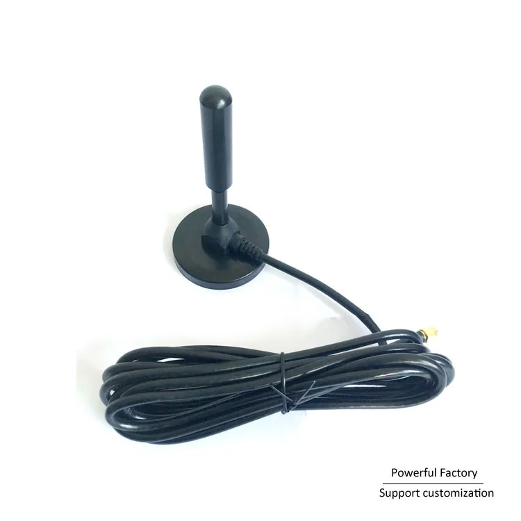 GSM/900/1800M Magnetic Base Pure Copper Rod Car Antenna 30DBI 3M Cable SMA Male