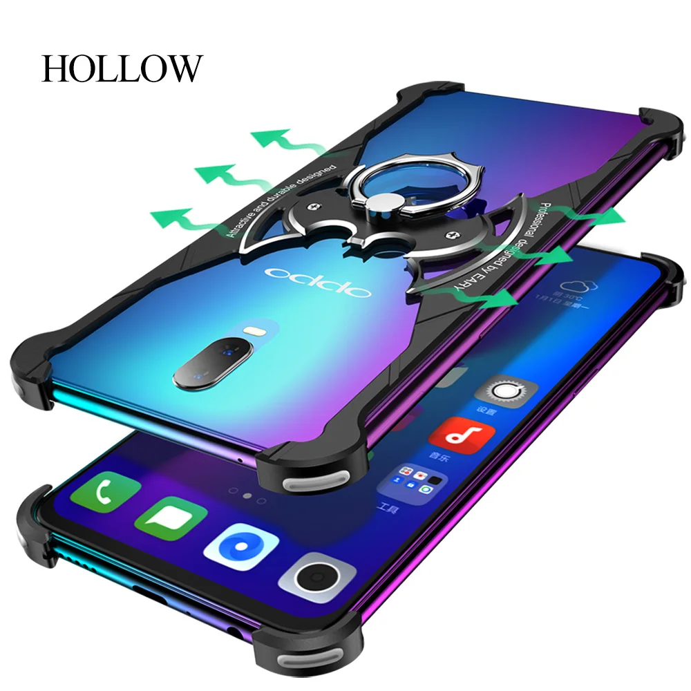 OATSBASF Роскошный металлический каркас Форма противоударный чехол для OPPO R17 PRO