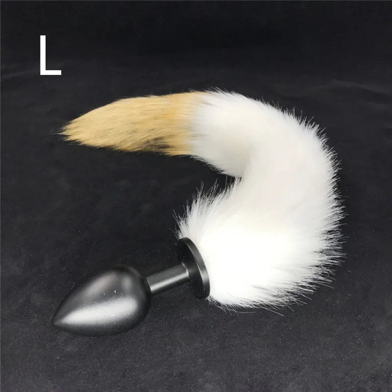 Anal Plug Fox Tail Butt Artificial Animal Metal Stopper Flirting Adult Games Sex Toys for Women H8-91D | Красота и здоровье