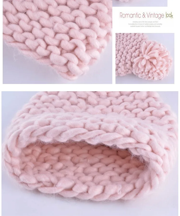 Милая и Милая зимняя женская шапка gorros, вязаная шапка для женщин, шерстяной берет из необработанной шерсти, сохраняющая тепло, милые шапочки для девочек