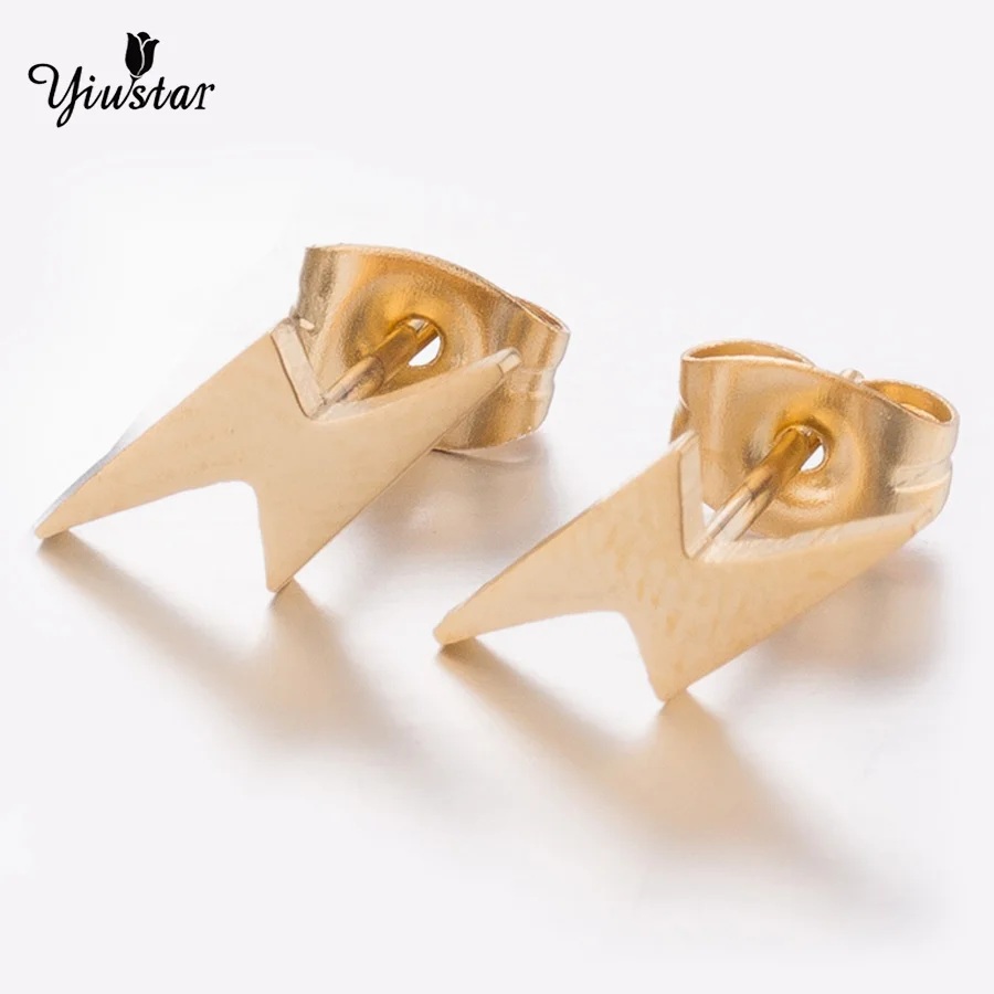 Серьги yiustar с черным освещением серьги из нержавеющей стали для женщин милые в