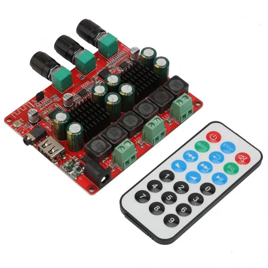 DC 10 25V BT 4 2 AMP модуль 1 канал цифровой аудио усилитель плата с пультом