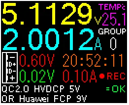 YZXstudio USB тестер тока, напряжения, кулонометрический измеритель емкости, ZY1271, ZY1276
