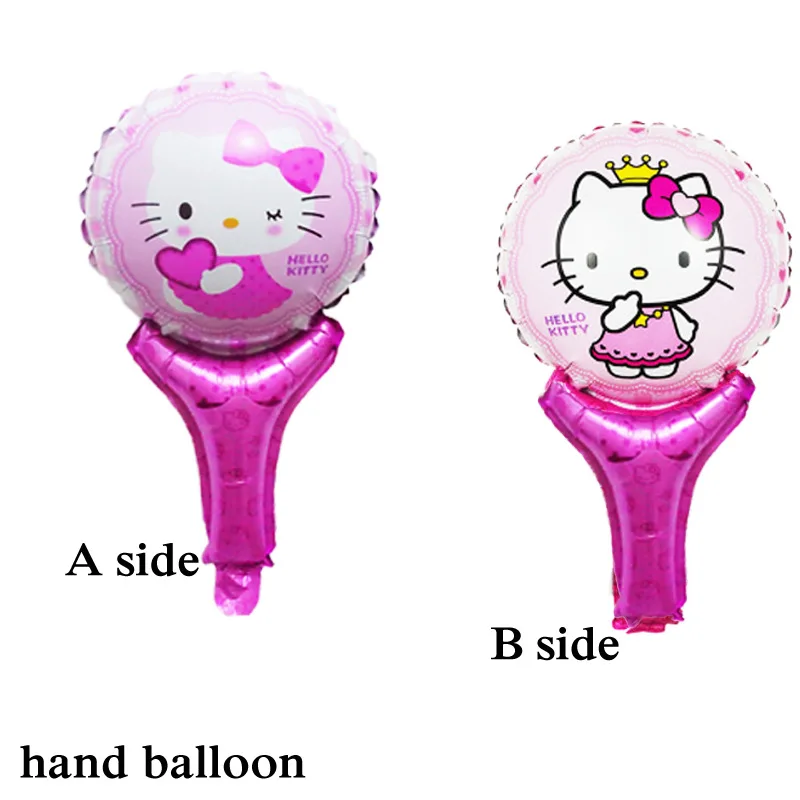 5 шт. рисунок hello kitty шарик из фольги в форме Новый стильный ручной венчик для