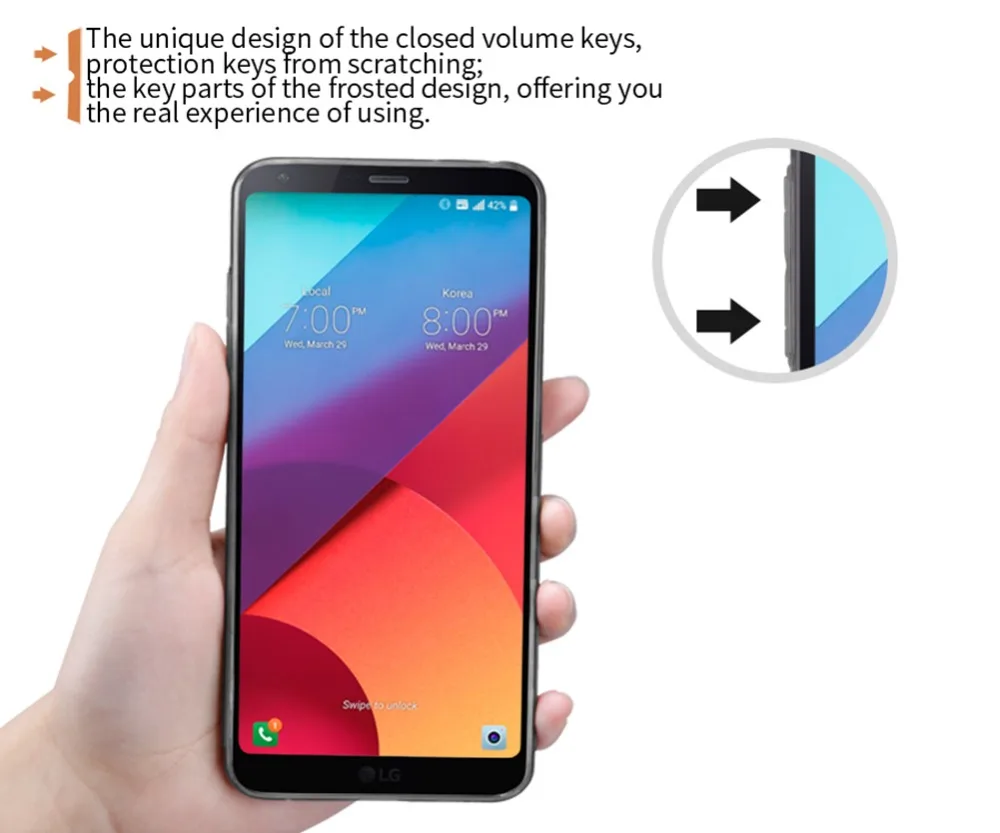 NILLKIN для lg g6 тонкий ТПУ защитный чехол мобильного телефона Нескользящие случае