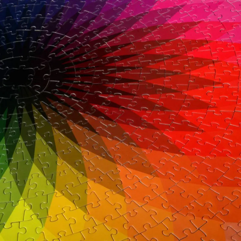1000 шт. цветная Радужная круглая Геометрическая головоломка игрушки для взрослых