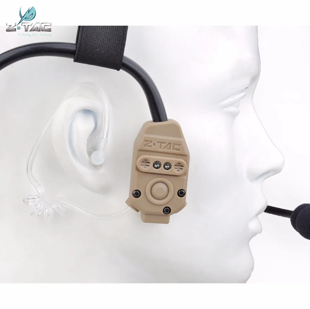 Тактическая гарнитура Z с функцией шумоподавления для страйкбола новая