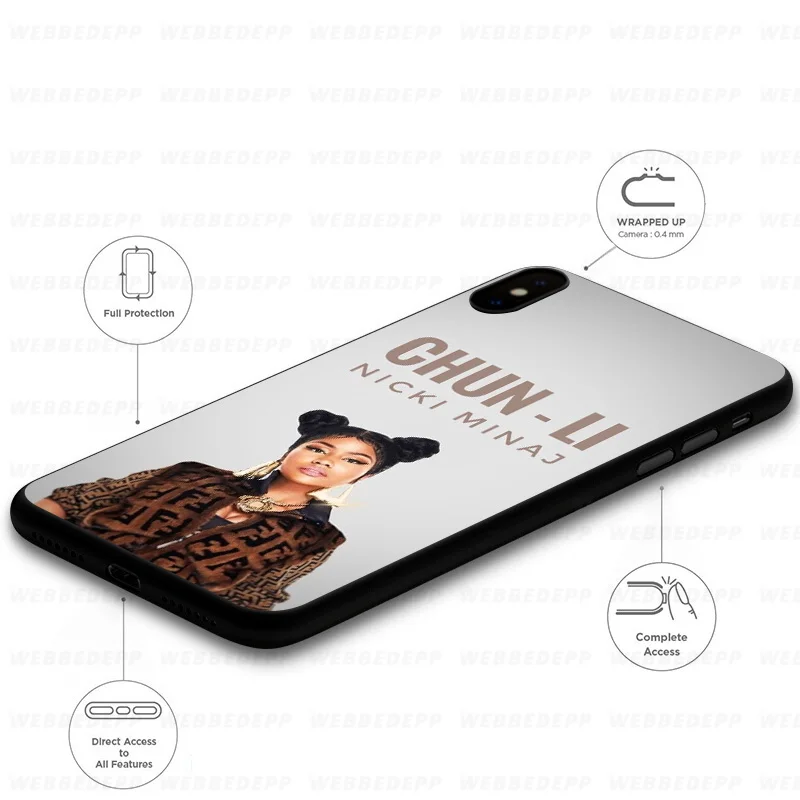 WEBBEDEPP Rap Singer Nicki Minaj Мягкий силиконовый чехол для iPhone 11 Pro Xr Xs Max X или 10 8 7 6 6S Plus 5 5S SE Case