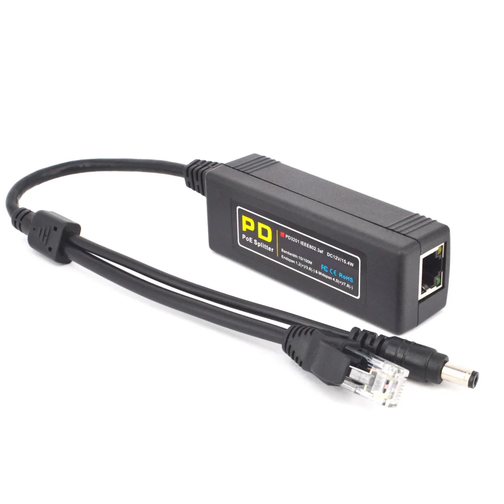 CTVMAN POE сплиттер питания через Ethernet адаптер DC 12 В IEEE 802.3af 10/100 Мбит/с Rj45 порт для сетевого наблюдения IP камера